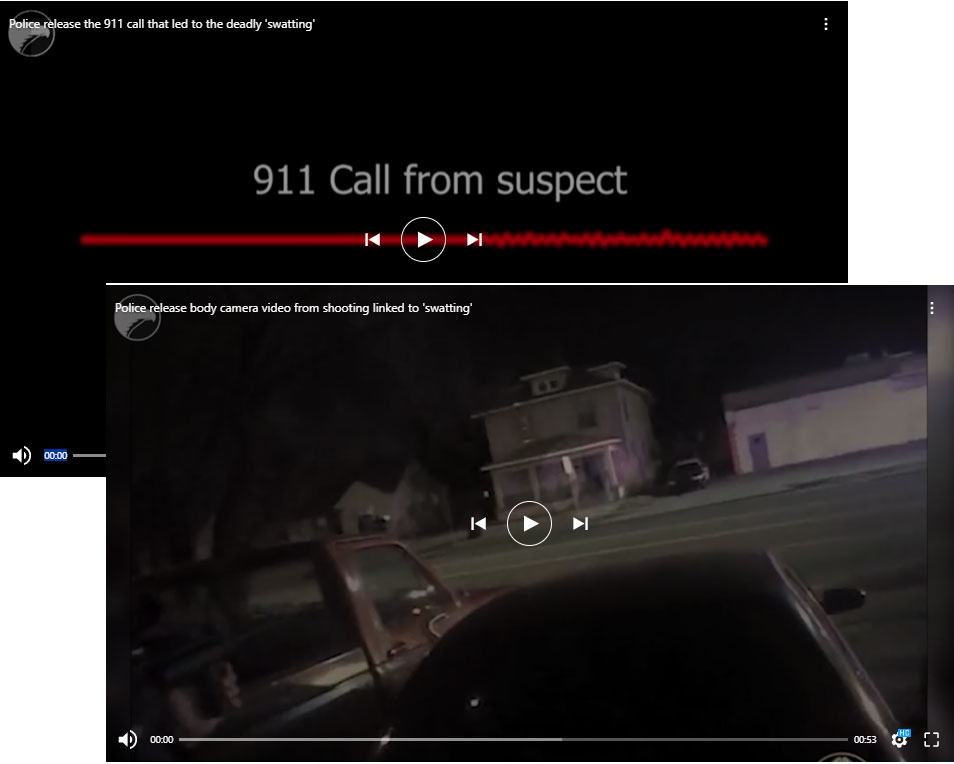 swatting 911 call and kill shot wichita ks 2017 12 27