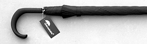 Unbreakable® Walking-Stick Umbrella - Standard Model, Crook Handle